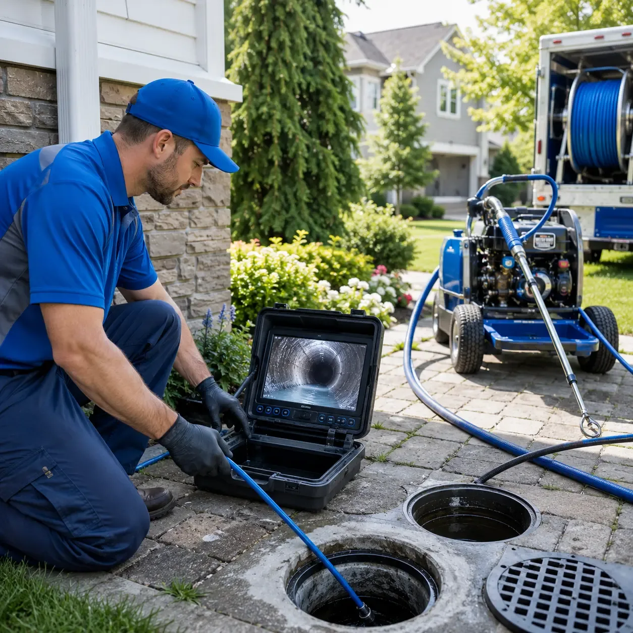 Outdoor drain cleaning professionals serving Lyons, TX